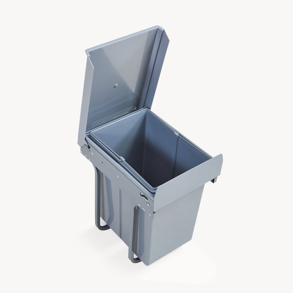 Pattumiera Estraibile Froland con 2 o 3 Bidoni Sotto Lavello - Capacitá varie - 48 x 34 x 42 cm Grigio [en.casa] 