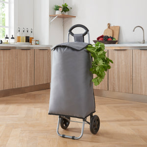 Carrello della spesa Nørre Grigio scuro / Nero [en.casa]