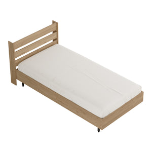 Struttura Letto Singolo Vesanto 100 x 200 cm con Testiera Alta [en.casa] 