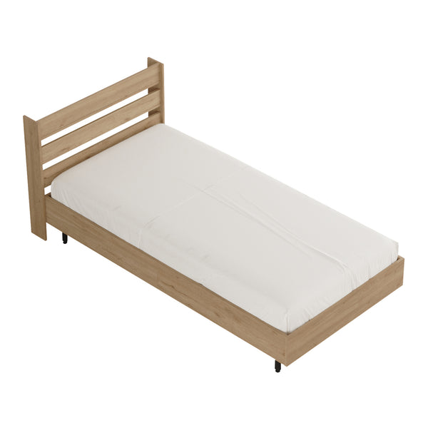 Struttura Letto Singolo Vesanto 100 x 200 cm con Testiera Alta [en.casa] 