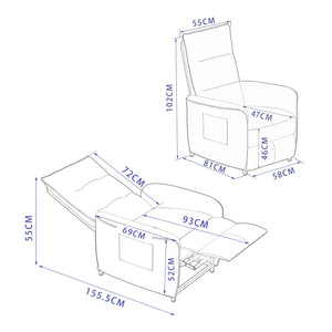 Poltrona elettrica Savukoski in diversi colori [en.casa]