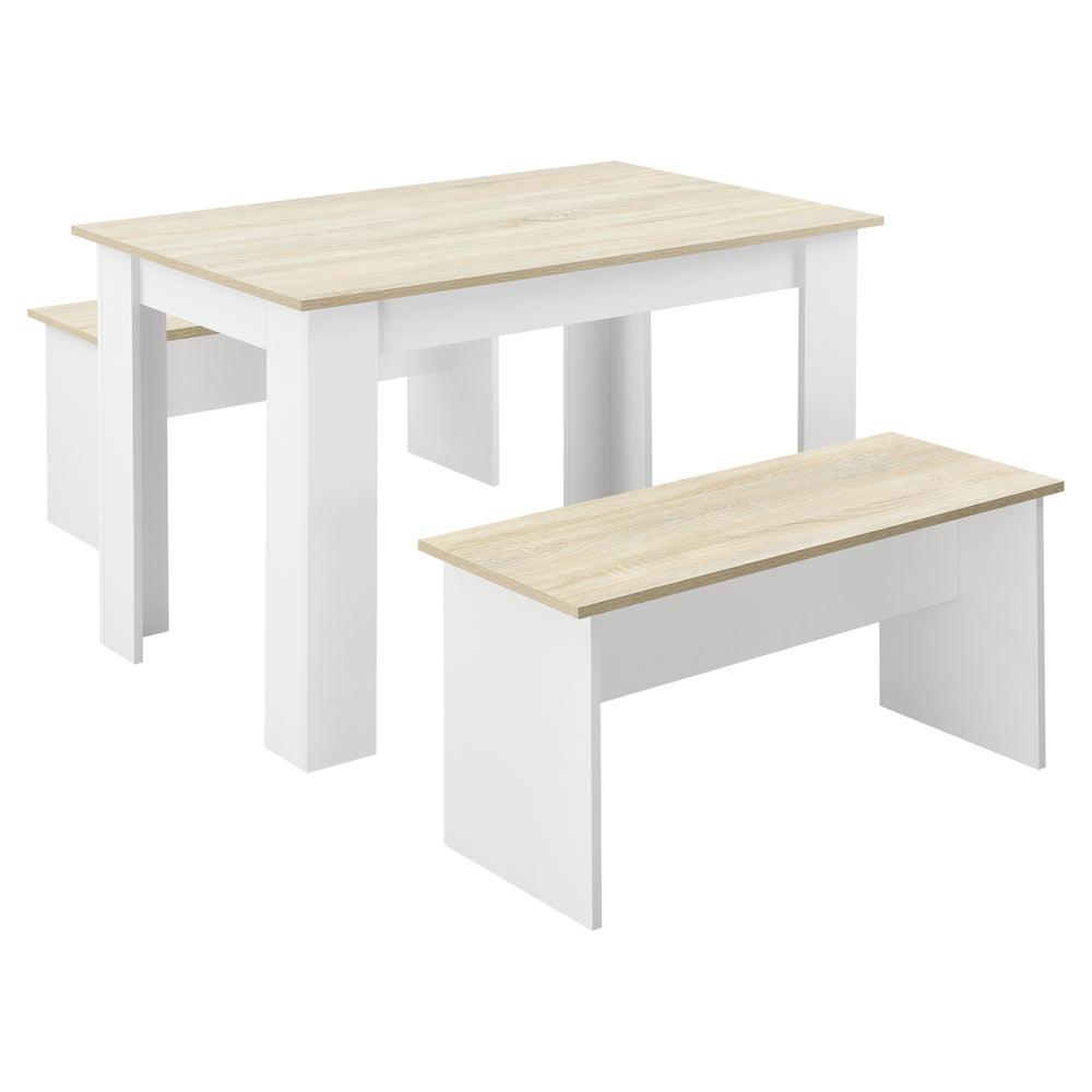 Set tavolo e panca 110x70 cm in diversi colori en.casa - premiumXL