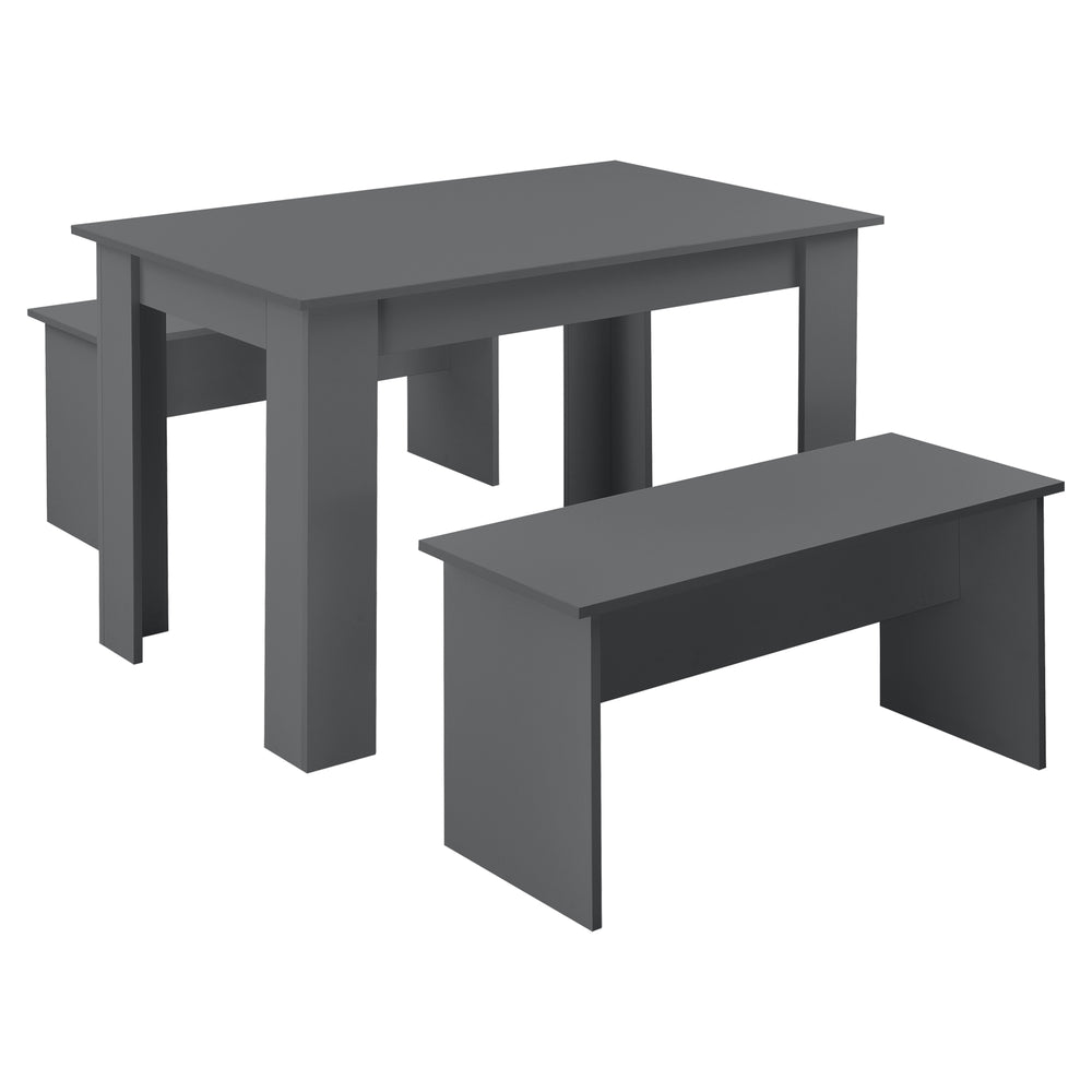 Set tavolo e panca 110x70 cm in diversi colori en.casa - premiumXL