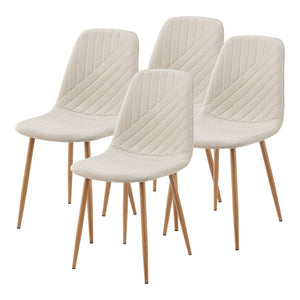 Set da Pranzo Hemnes Tavolo 140x80 cm con 4 Sedie [en.casa]