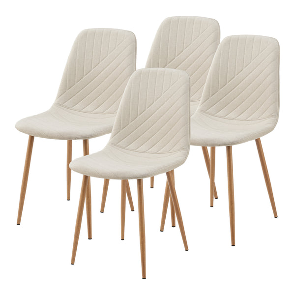 Set da Pranzo Hemnes Tavolo 140x80 cm con 4 Sedie [en.casa]