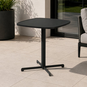 Tavolo bistrot da esterno Foggia 75x70x70 cm acciaio antracite [casa.pro]