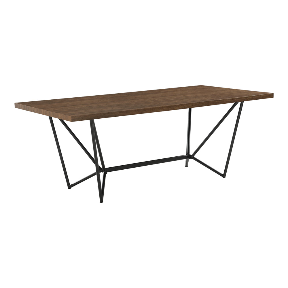 Tavolo da Sala Pranzo (LuxLaxA) 200x100x76 cm Tavolo da Cucina Fino a 8 Posti - Gambe di Design in Acciaio Nero e Piano Tavolo in MDF - Vari Colori