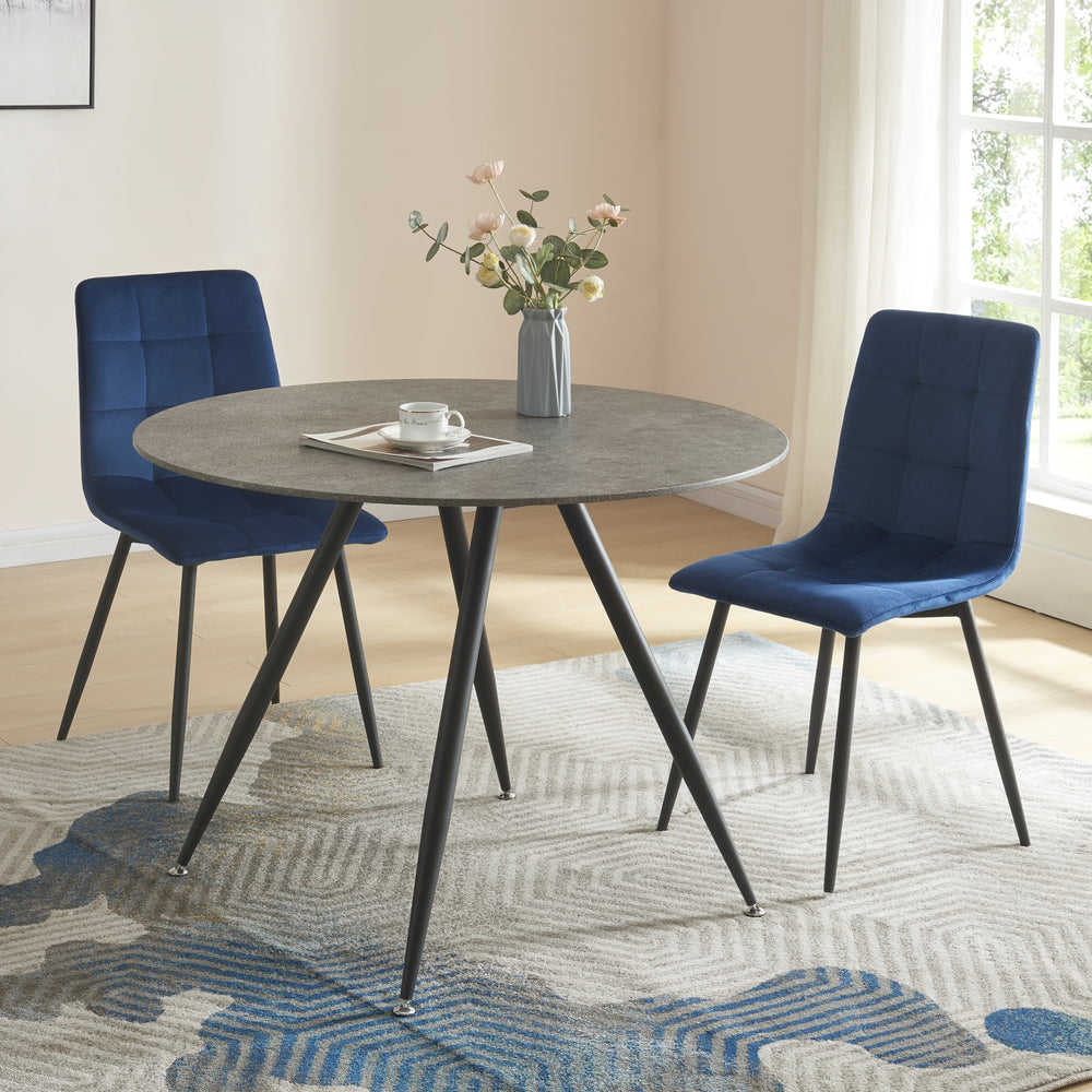 Tavolo da pranzo Fitjar effetto cemento in varie dimensioni [en.casa] - premiumXL