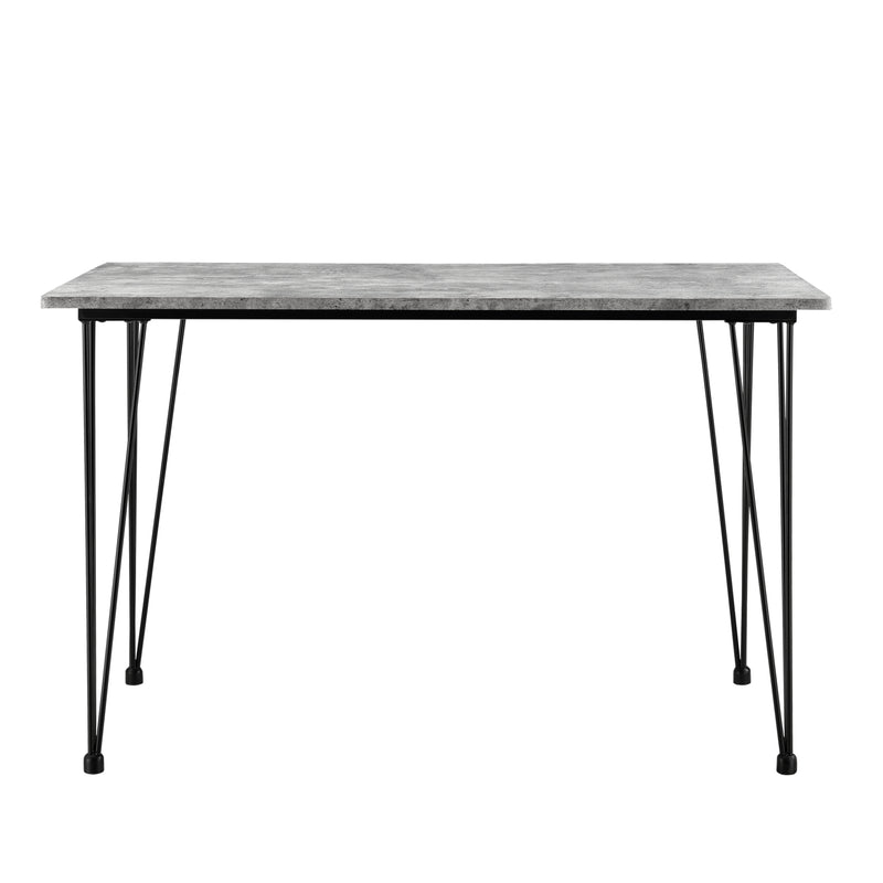 Schizzo in scala Tavolo da Pranzo Rettangolare Cantenbury con Gambe a Forcina 120x70 cm [en.casa] 