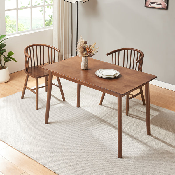 Tavolo da Pranzo Klijori Tavolo da Cucina in Legno di Hevea [en.casa]