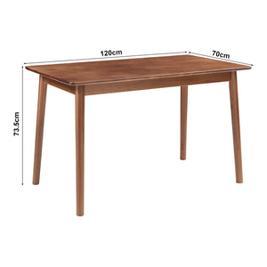 Tavolo da Pranzo Klijori Tavolo da Cucina in Legno di Hevea [en.casa]