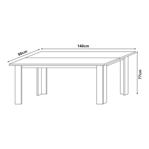 Tavolo da Pranzo Nora Tavolo da Cucina Fino a 6 Posti [en.casa] 