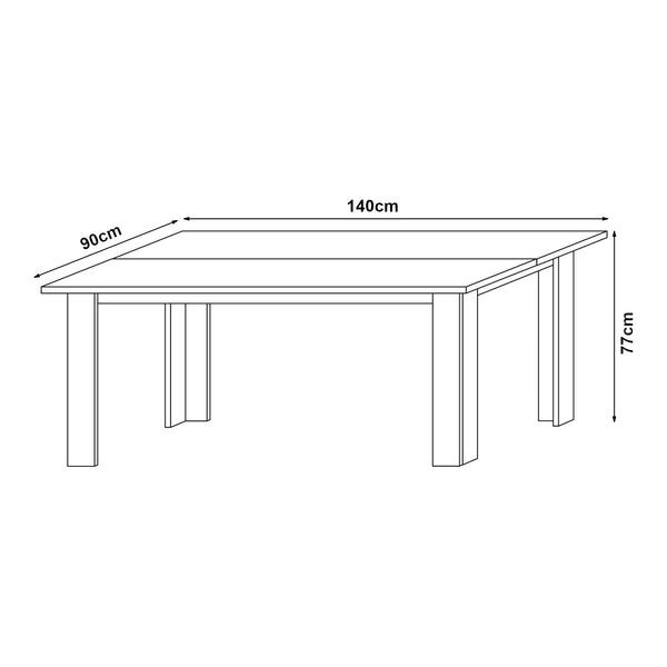 Tavolo da Pranzo Nora Tavolo da Cucina Fino a 6 Posti [en.casa] 