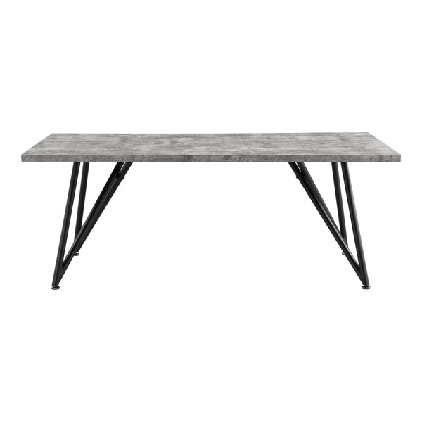 Tavolo da Pranzo (LuxLaxA) 200x100x76 cm Tavolo da Cucina Fino a 8 Posti - Gambe di Design in Acciaio Nero e Piano Tavolo in MDF - Vari Colori