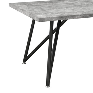 Tavolo da Pranzo (LuxLaxA) 200x100x76 cm Tavolo da Cucina Fino a 8 Posti - Gambe di Design in Acciaio Nero e Piano Tavolo in MDF - Vari Colori