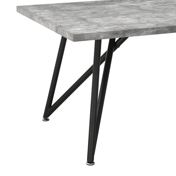 Tavolo da Pranzo (LuxLaxA) 200x100x76 cm Tavolo da Cucina Fino a 8 Posti - Gambe di Design in Acciaio Nero e Piano Tavolo in MDF - Vari Colori