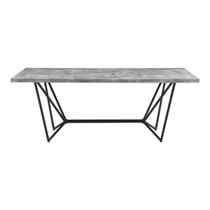 Tavolo da Sala Pranzo (LuxLaxA) 200x100x76 cm Tavolo da Cucina Fino a 8 Posti - Gambe di Design in Acciaio Nero e Piano Tavolo in MDF - Vari Colori