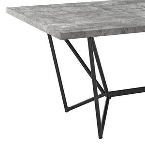 Tavolo da Sala Pranzo (LuxLaxA) 200x100x76 cm Tavolo da Cucina Fino a 8 Posti - Gambe di Design in Acciaio Nero e Piano Tavolo in MDF - Vari Colori
