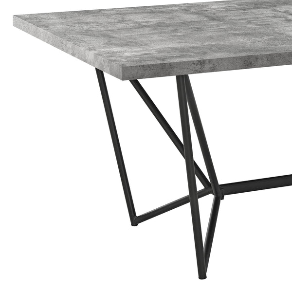 Tavolo da Sala Pranzo (LuxLaxA) 200x100x76 cm Tavolo da Cucina Fino a 8 Posti - Gambe di Design in Acciaio Nero e Piano Tavolo in MDF - Vari Colori