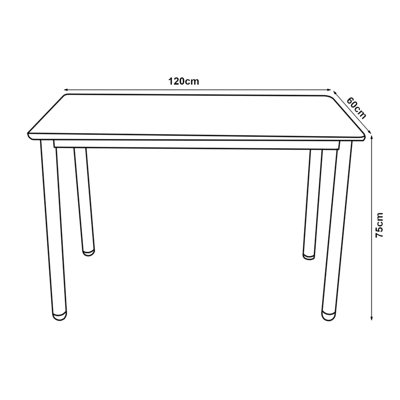 Schizzo in scala Tavolo da Pranzo Tammela 120 x 60 cm - Vari Colori [en.casa] 