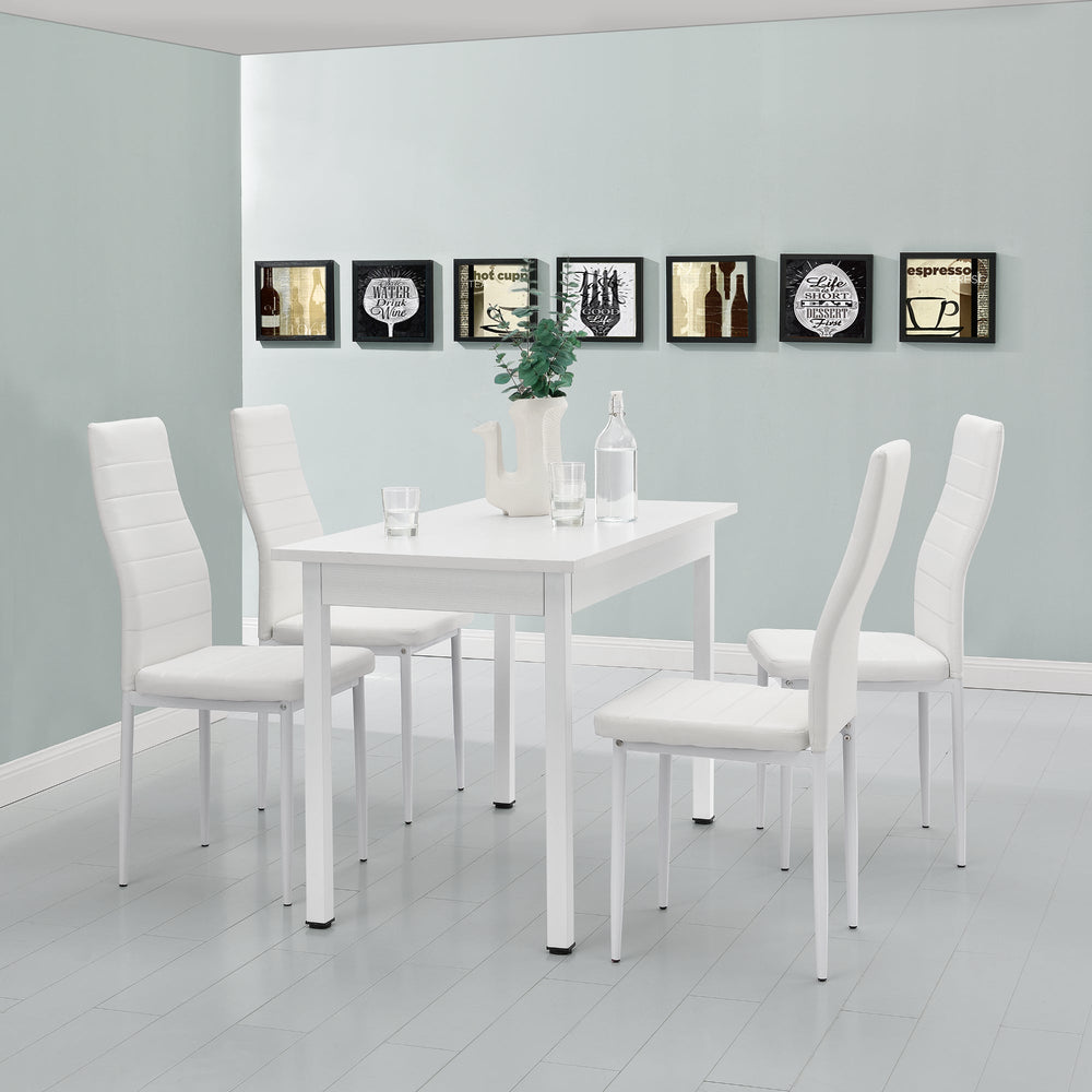 Gruppo da pranzo Jørpeland (set, 5 pezzi) 120x60 cm vari colori [en.casa] - premiumXL