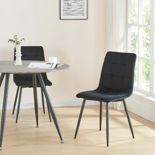 Sedia da pranzo Lexnitz set da 2 con gambe rotonde in diversi colori [en.casa] - premiumXL