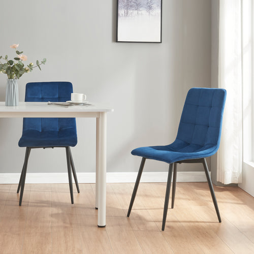 Sedia da pranzo Lexnitz set da 2 con gambe rotonde in diversi colori [en.casa] - premiumXL