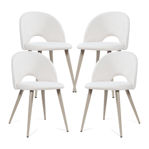 Set Karijoki di Sedie imbottite da Sala Pranzo con Rivestimento [en.casa] 