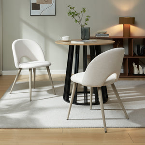 Set Karijoki di Sedie imbottite da Sala Pranzo con Rivestimento [en.casa] 