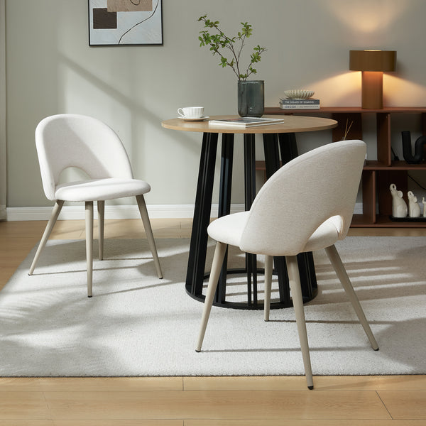 Set Karijoki di Sedie imbottite da Sala Pranzo con Rivestimento [en.casa] 