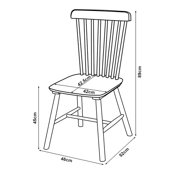 Set di 2 Sedie Karmoy da Sala Pranzo - Vari Colori [en.casa] 