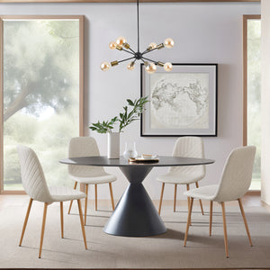 Set Köfering Sedie da Sala Pranzo con Cuciture Decorative [en.casa]