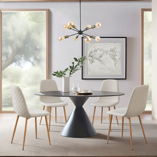 Set Köfering Sedie da Sala Pranzo con Cuciture Decorative [en.casa]