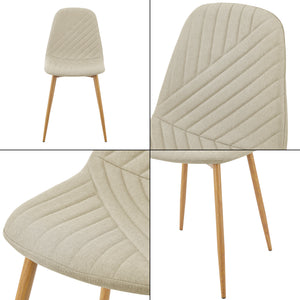 Set Köfering di 2 Sedie da Sala con Cuciture Decorative - Vari Colori [en.casa]