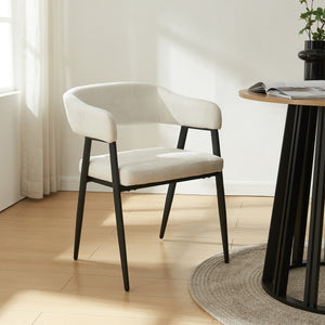 Set Kohlmand di Sedie Imbottite da Sala Pranzo con Rivestimento in Tessuto [en.casa]