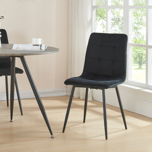 Set Lexnitz di 2 Sedie da Sala Pranzo Effetto Velluto - Vari Colori [en.casa] 