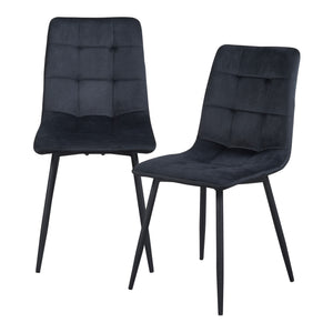 Set Lexnitz di 2 Sedie da Sala Pranzo Effetto Velluto - Vari Colori [en.casa] 