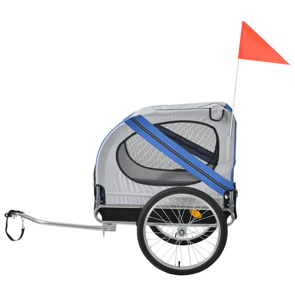 Rimorchio per Bicicletta per Trasporto Cani 138 x 71 x 90 cm Carrello per Trasporto Animali Domestici Carico Max.26 kg - in vari colori