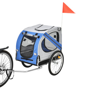 Rimorchio per Bicicletta per Trasporto Cani 138 x 71 x 90 cm Carrello per Trasporto Animali Domestici Carico Max.26 kg - in vari colori