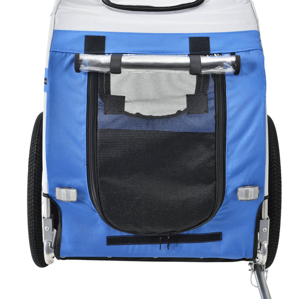 Rimorchio per Bicicletta per Trasporto Cani 138 x 71 x 90 cm Carrello per Trasporto Animali Domestici Carico Max.26 kg - in vari colori