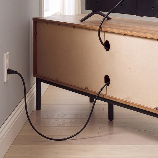 Mobile TV Kilmandar 160x40x49 cm effetto noce [en.casa]
