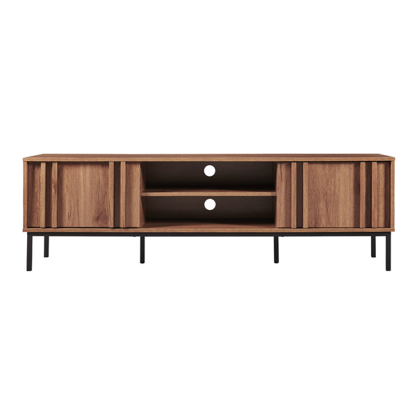 Mobile TV Kilmandar 160x40x49 cm effetto noce [en.casa]