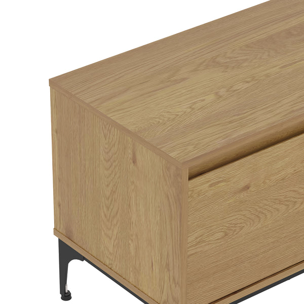Mobile Porta TV Kistiandi a Vani Aperti e Chiusi con Ante 140 x 40 x 50 cm [en.casa]