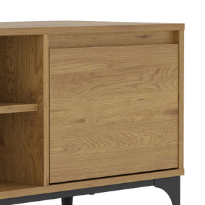 Mobile Porta TV Kistiandi a Vani Aperti e Chiusi con Ante 140 x 40 x 50 cm [en.casa]
