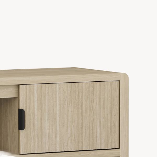 Mobile TV Lukkodso con 2 Ante e Vano Centrale Aperto 150x40x40 cm [en.casa] 