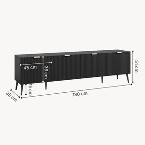 Mobile Porta TV Nand con Ante Decorative [en.casa]