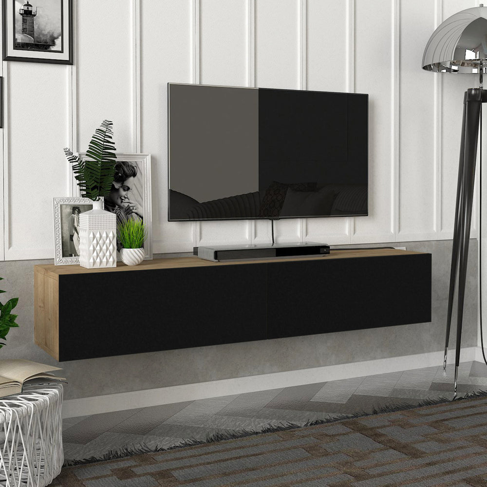 Mobile TV Toivakka 135x31x25cm in diversi colori [en.casa] - premiumXL