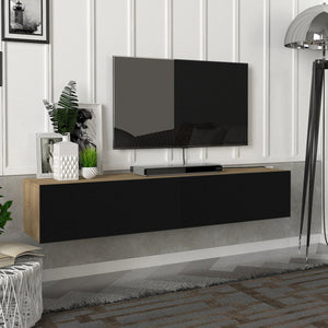 Mobile TV Toivakka 135x31x25cm in diversi colori [en.casa] - premiumXL