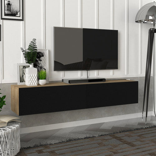 Mobile TV Toivakka 135x31x25cm in diversi colori [en.casa] - premiumXL