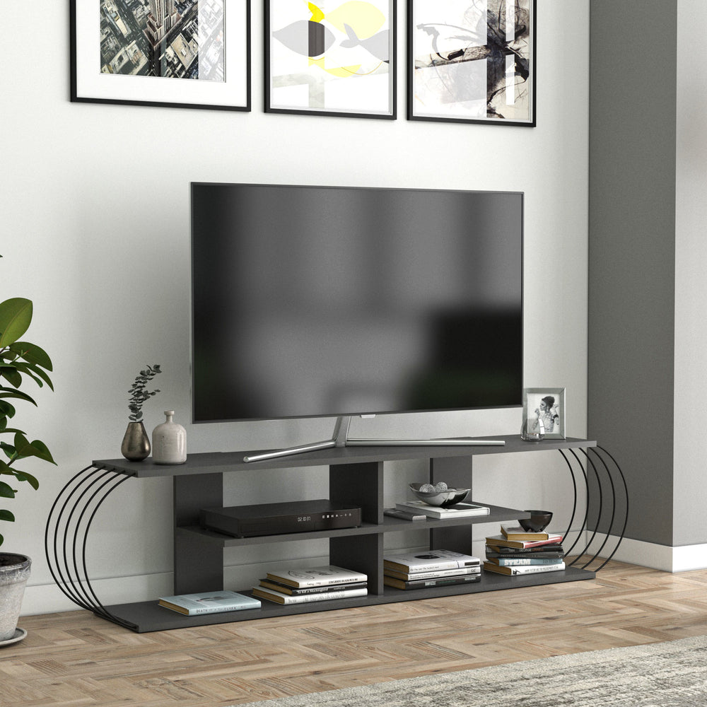 Mobile TV 'Robertsfors' Consolle Basso Porta TV con Ripiani Mobile TV Moderno Mobile da Soggiorno - Vari Colori e Misure [en.casa] 